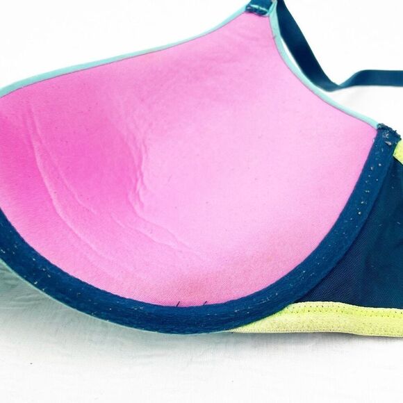 BUY 1 GET 1 FREE Victorias Secret 34dd wear everywhere yellow turquoise bra stru - Picture 10 of 14